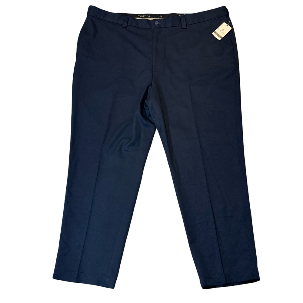NEW Oak Hill mens 48x32 navy blue flat fro t performance chino pants NWT